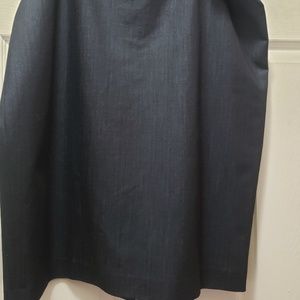 Steel Blue Pencil Skirt